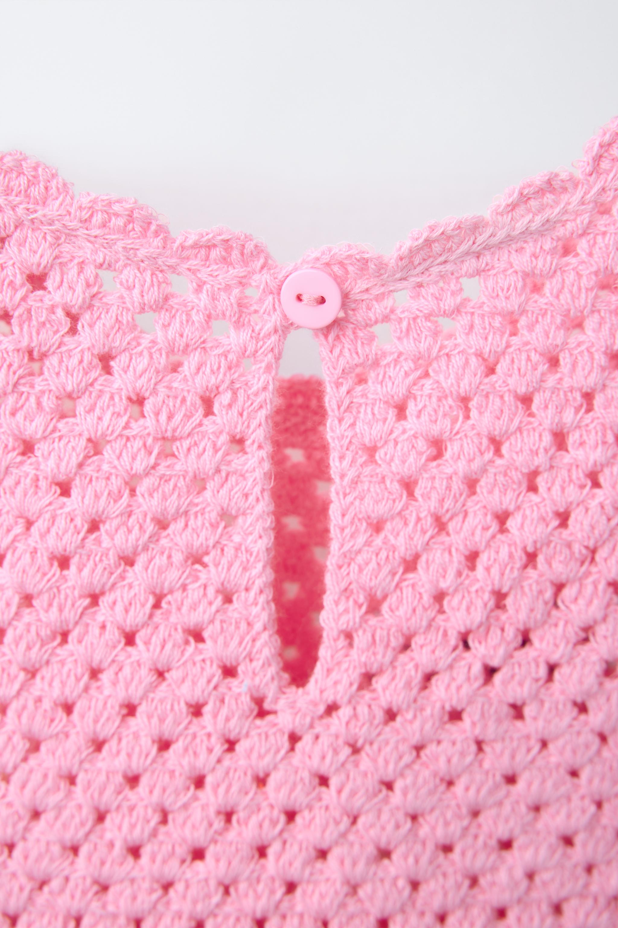 SEA MOTIF CROCHET KNIT TOP