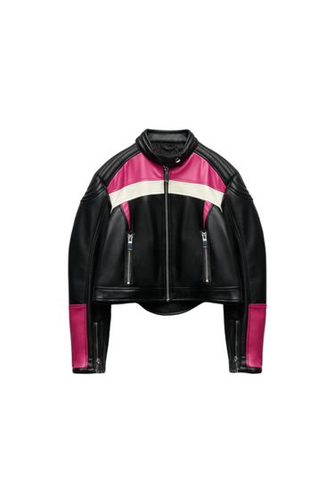 FAUX LEATHER JACKET