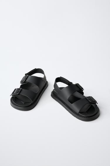 SANDALES À BOUCLES - Noir de Zara - Image 2