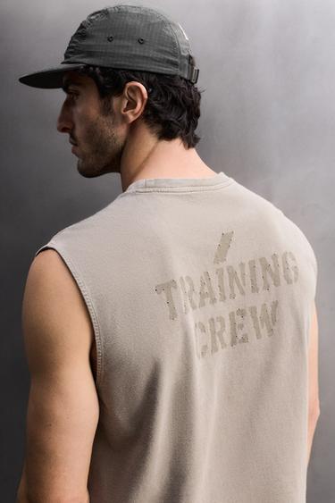 TRAINING TANK TOP - Brown by Zara - Image 4