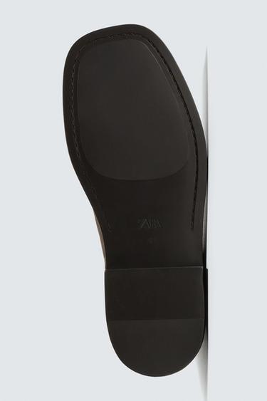 BOTTES EN CUIR - Marron de Zara - Image 3