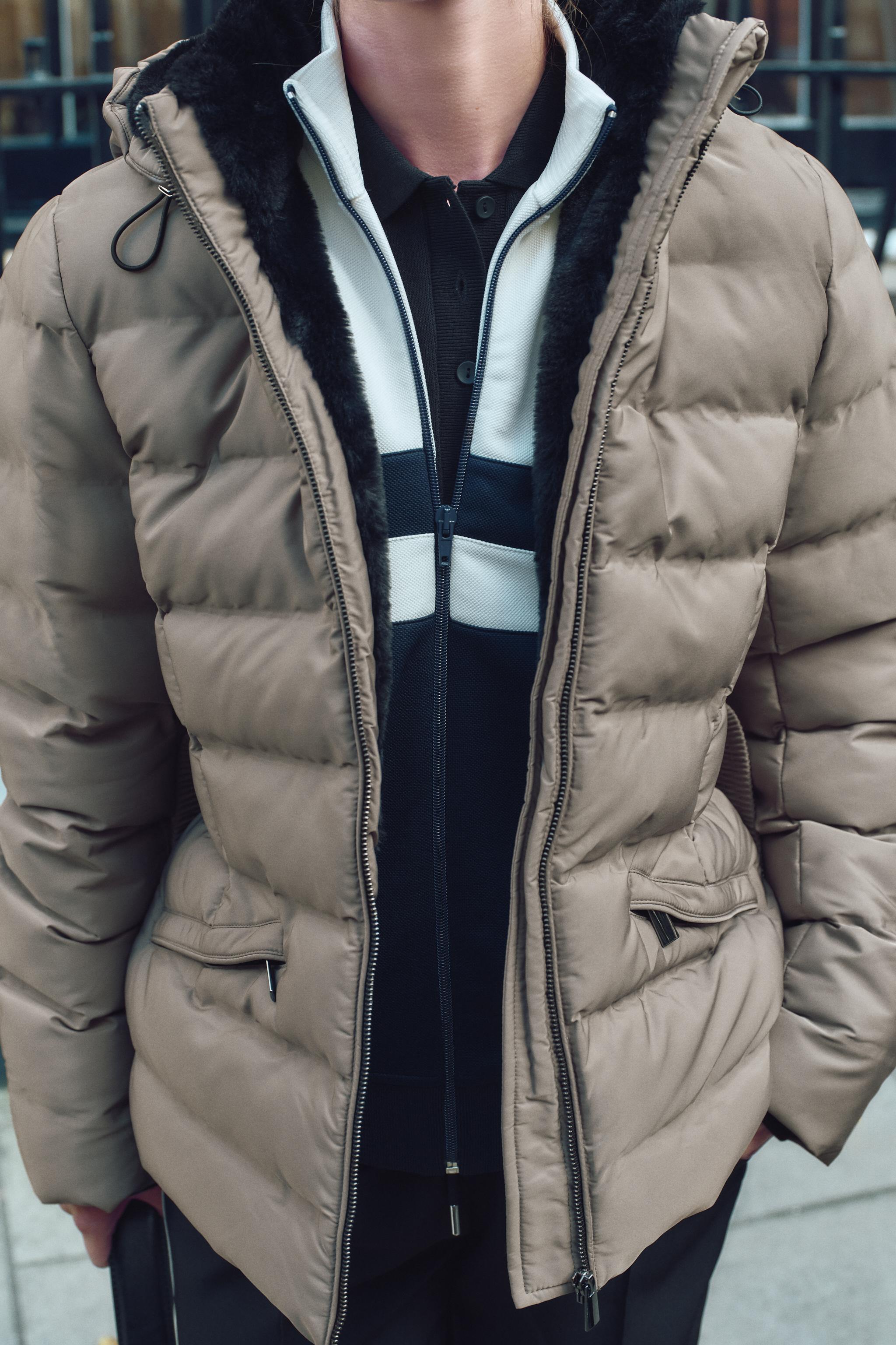 HOODED BELTED ANORAK - Black | ZARA Canada