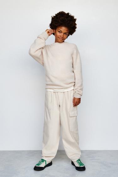 CARGO TROUSERS - Cream by Zara
