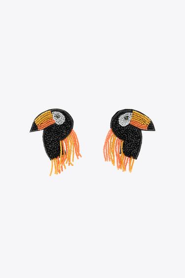 BOUCLES D'OREILLES TOUCAN FANTAISIE - Multicolore de Zara