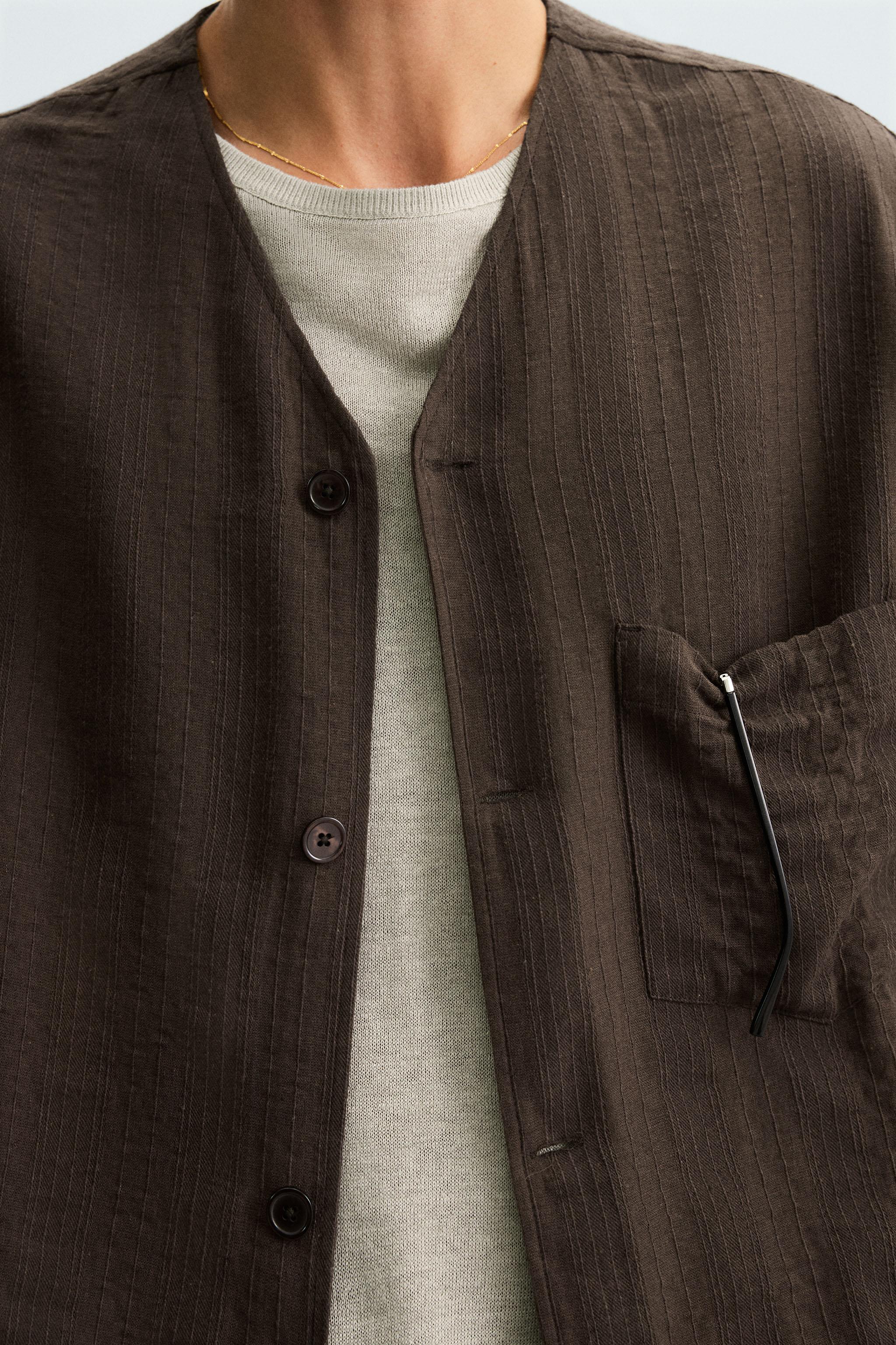 CHEMISE JACQUARD RAYURES