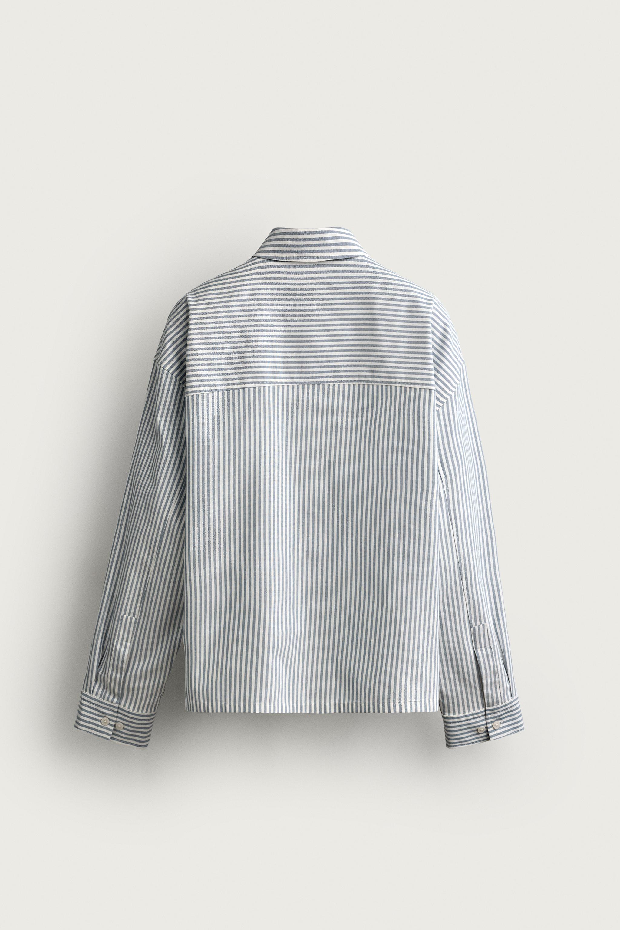 BOXY FIT SHIRT — Blue