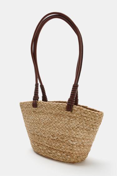 JUTE MINI TOTE BAG - Light beige by Zara - Image 4