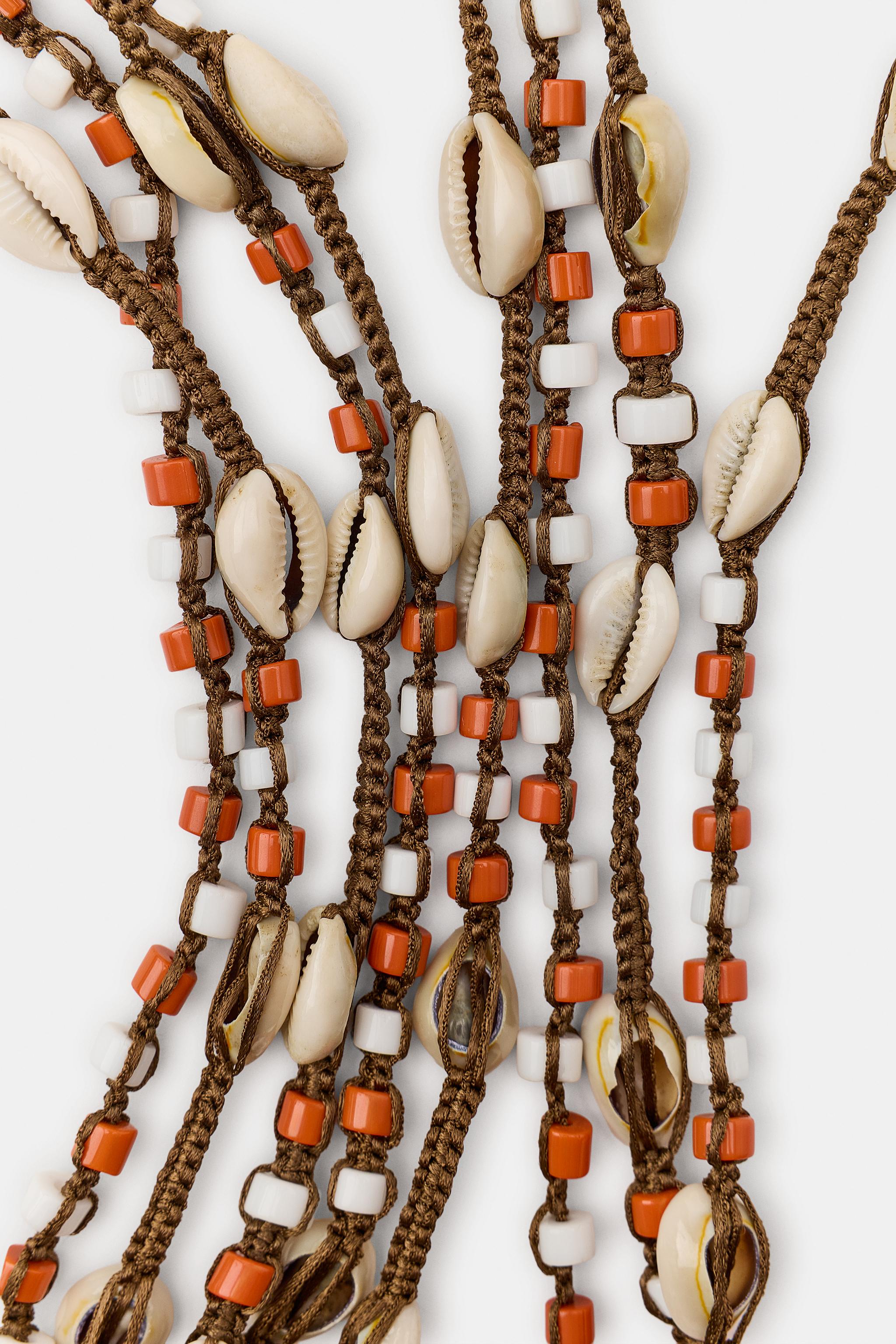 SHELL AND BEAD CORD BELT