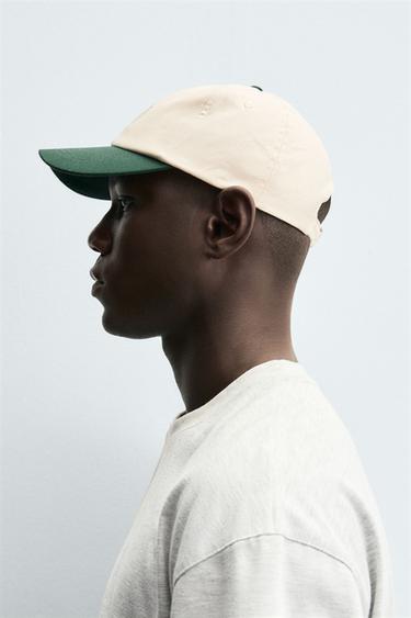 COMBINED EMBROIDERY CAP - Ecru by Zara - Image 1
