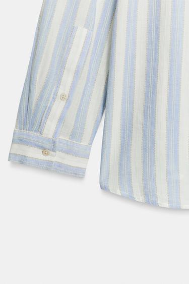 CHEMISE VOLUME À RAYURES - rayures de Zara - Image 9