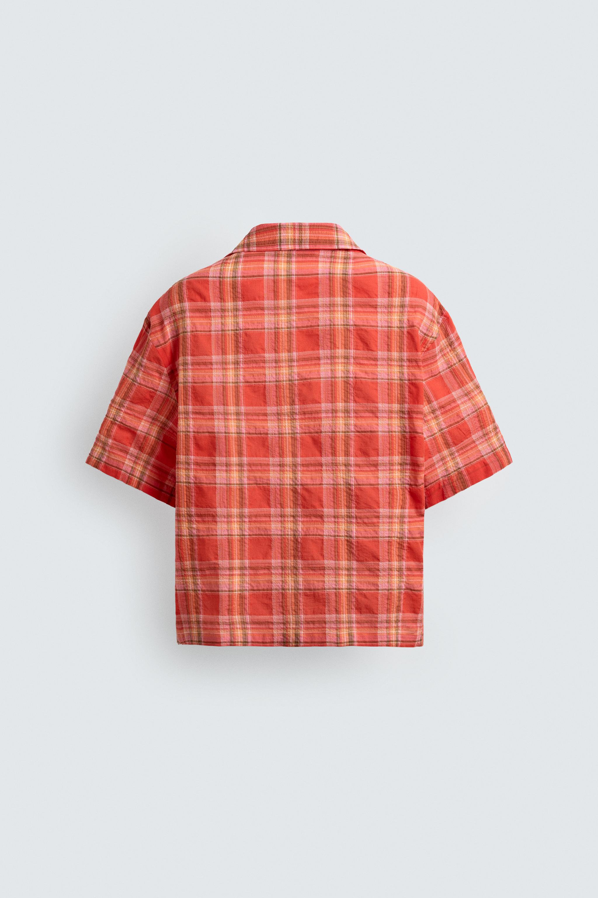RELAXED FIT PLAID SHIRT