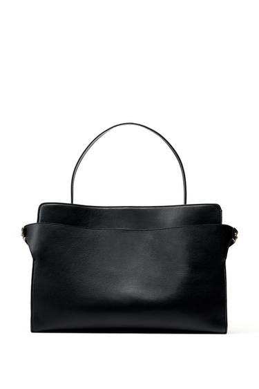 BOLSA PIEL TOTE LIMITED EDITION - Negro de Zara