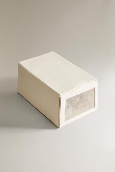 BOÎTE DE RANGEMENT CHAUSSURES - Écru de Zara