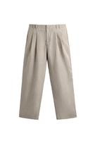 RELAXED FIT PAMUKLU KETEN BLAZER - Görsel 3