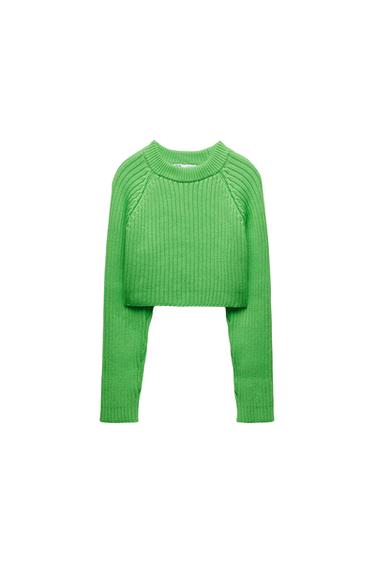 CROP KNIT SWEATER
