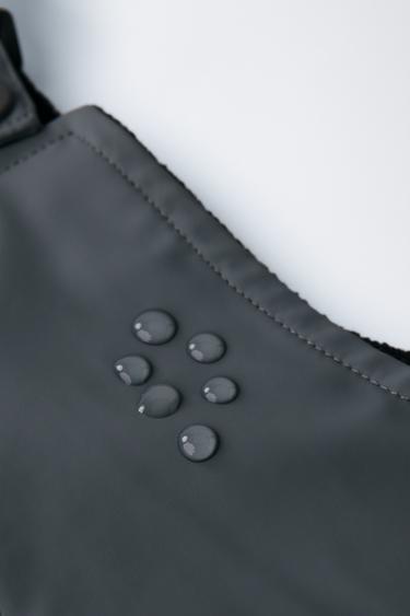 SALOPETTE EFFET GOMME WATER RESISTANT DOUBLURE POLAIRE - Gris bleu de Zara - Image 4