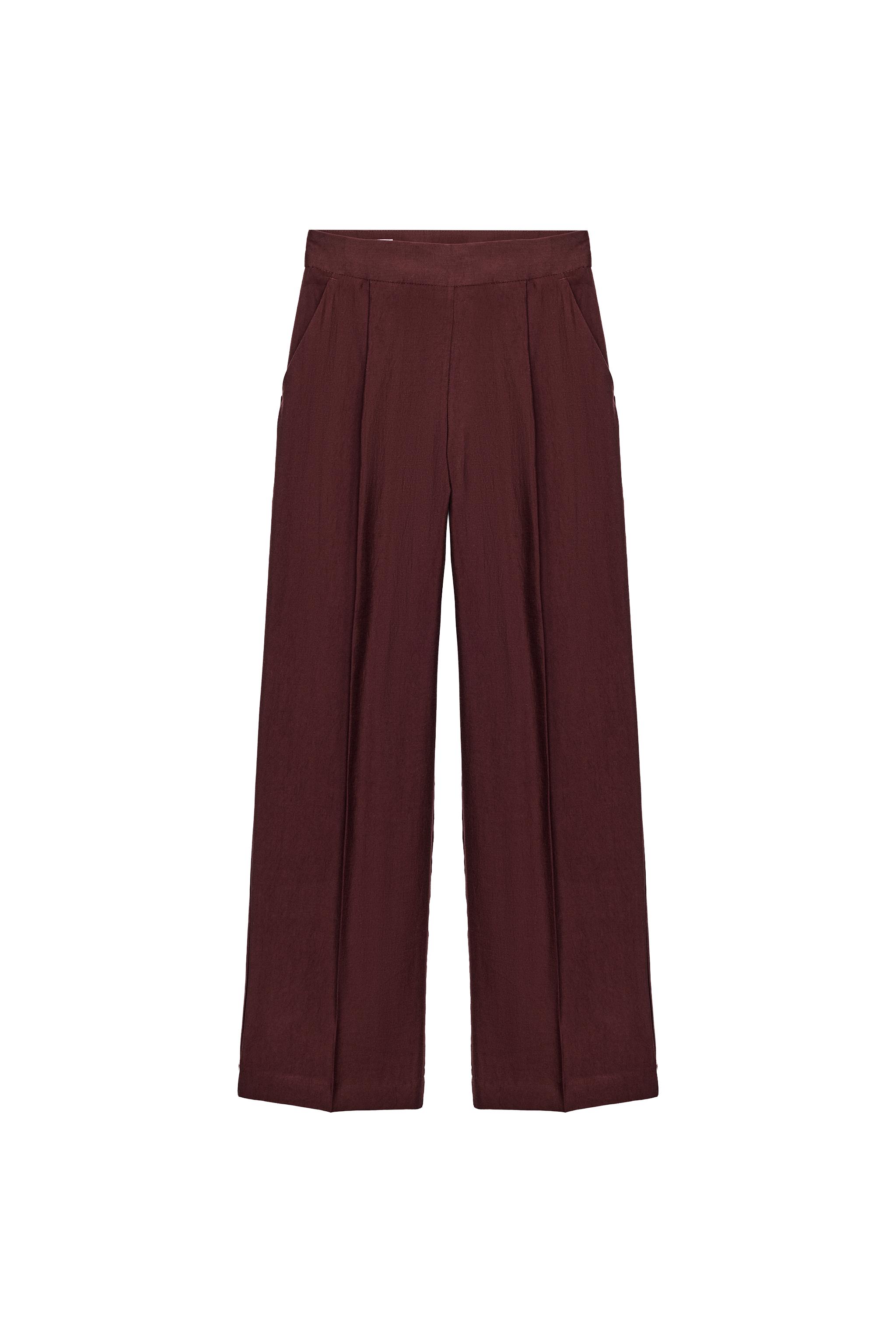 PANTALÓN RECTO PLIEGUES