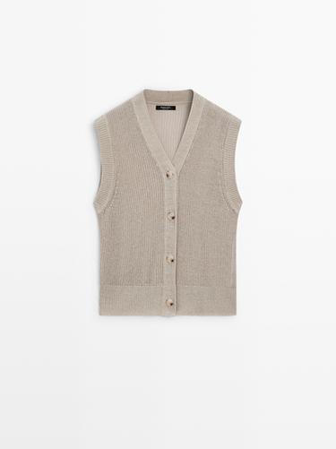 Zara Knit vest with a high neck - 211