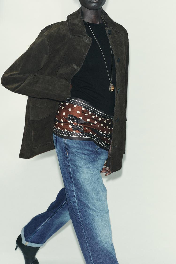 PAÑUELO SATINADO ESTAMPADO LUNARES