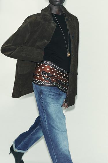 POLKA DOT PRINT SATIN SCARF - only one by Zara - Image 0