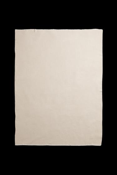 Zara GEOMETRIC BLANKET - Light beige
