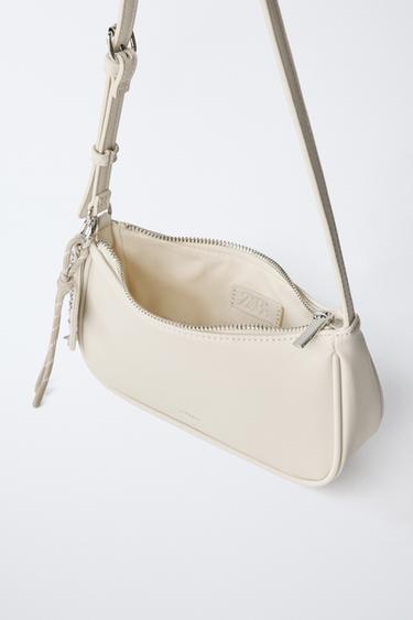 SAC PORTÉ ÉPAULE CHARMS - Blanc de Zara - Image 3
