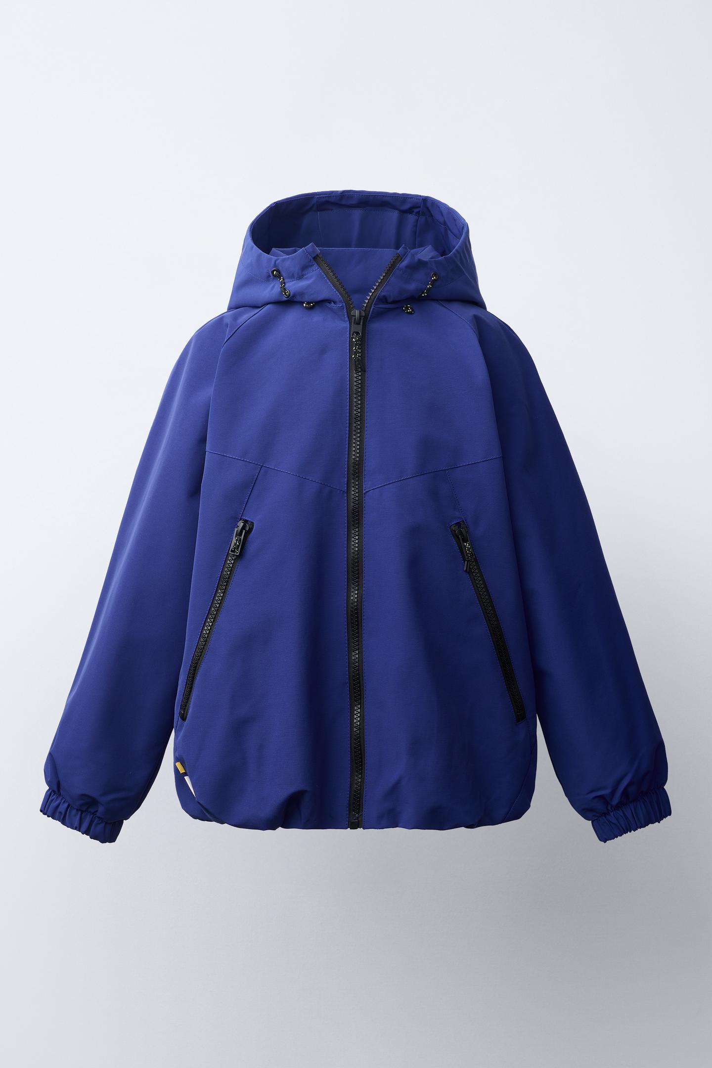 Детская куртка Zara Technical Hoodie Jacket, цвет: Голубоватый — фото 1