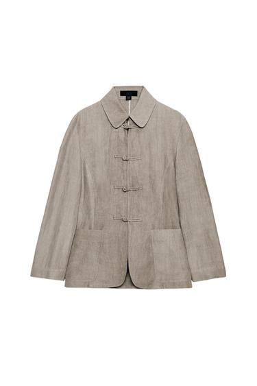 ZW COLLECTION FIREMAN CLASP JACKET - Grey marl by Zara