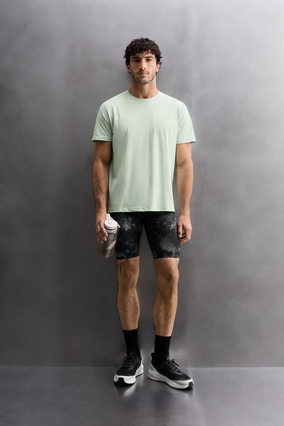 ABSTRACT PRINT RUNNING TIGHTS