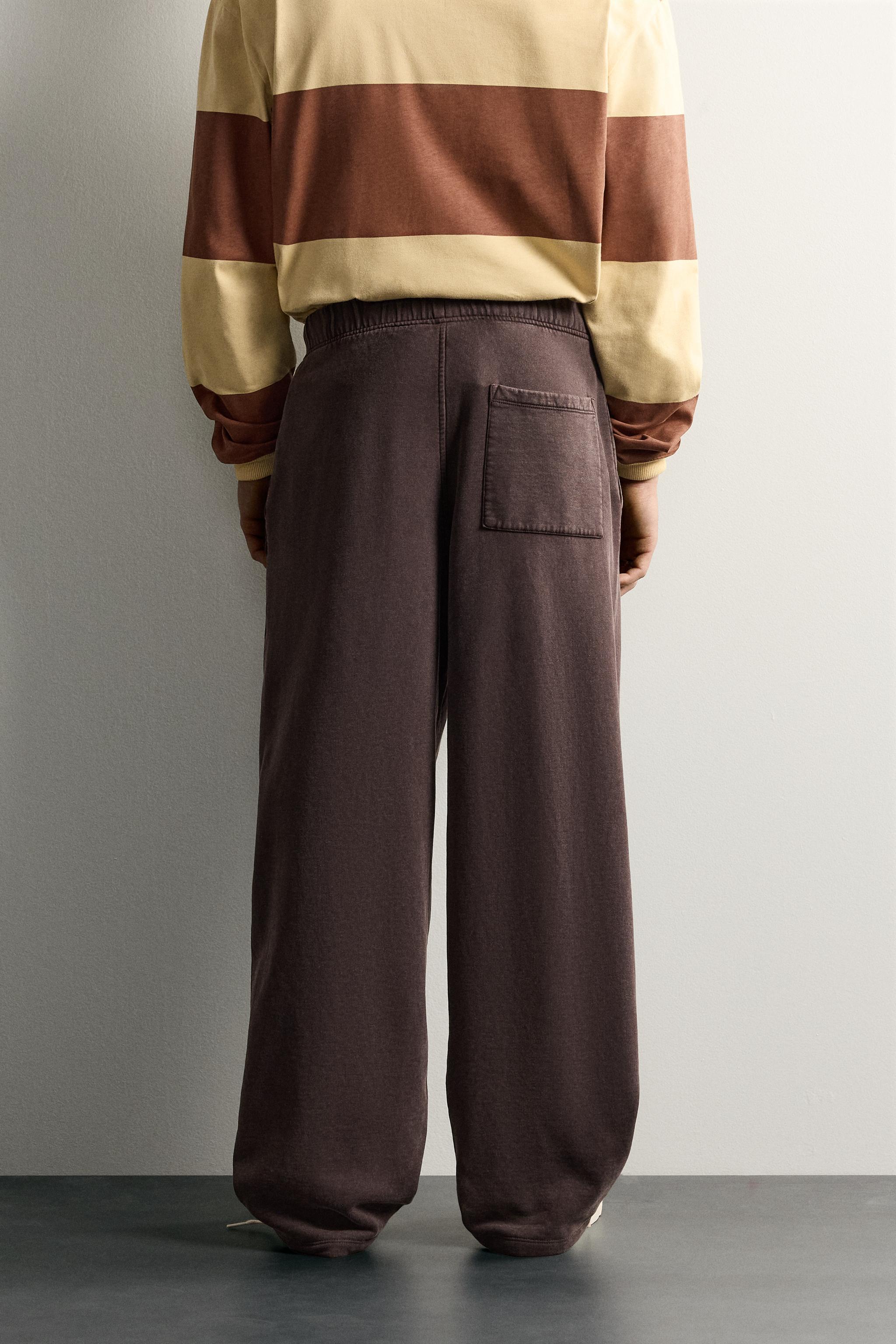 RELAXED FIT WASHED SWEATPANTS