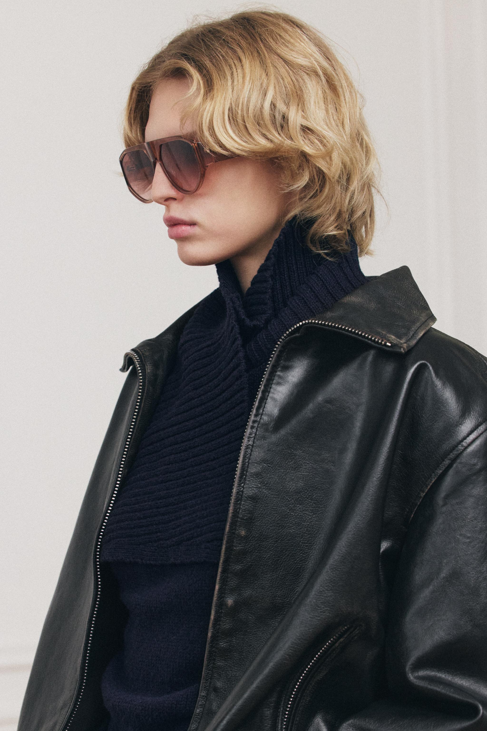 100% LEATHER JACKET ZW COLLECTION - Black | ZARA United States 100% LEATHER JACKET ZW COLLECTION - Black | ZARA United States