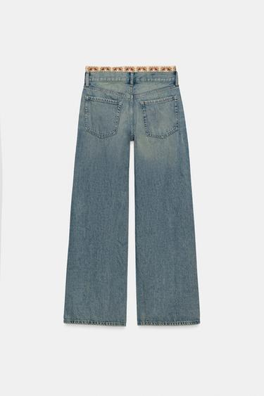 JEAN Z1975 LOOSE FIT TAILLE MOYENNE CROCHET - Bleu moyen de Zara - Image 7