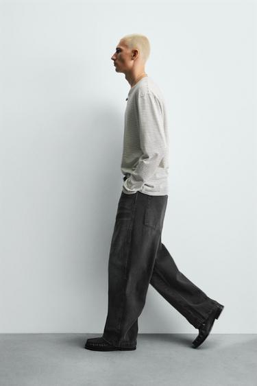JEAN COUPE DÉCONTRACTÉE - Charbon de Zara - Image 5