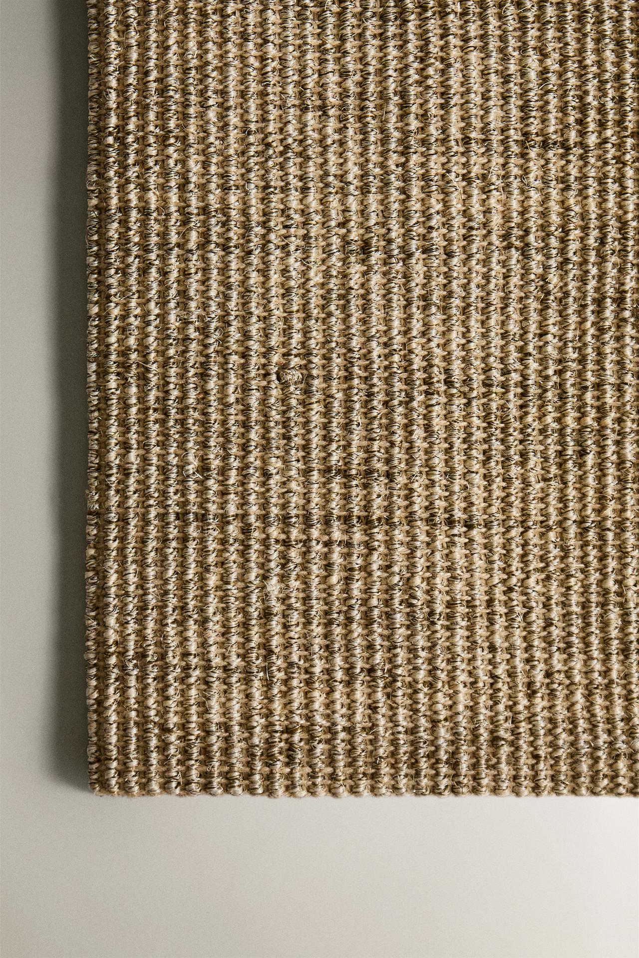 WOVEN SISAL AREA RUG — Light beige
