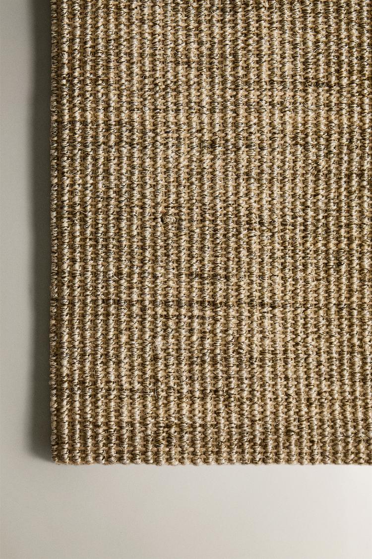 WOVEN SISAL AREA RUG — Light beige