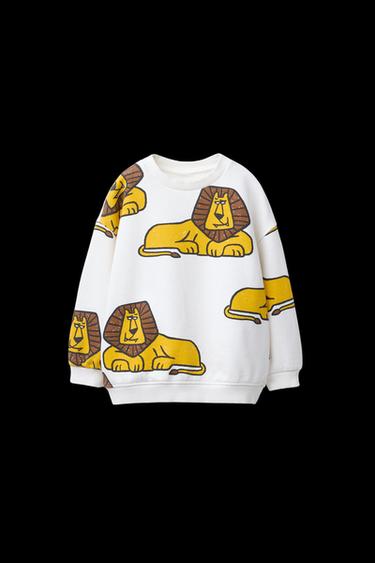 SWEATSHIRT MIT LÖWENPRINT - Cremefarben von Zara - Bild 0