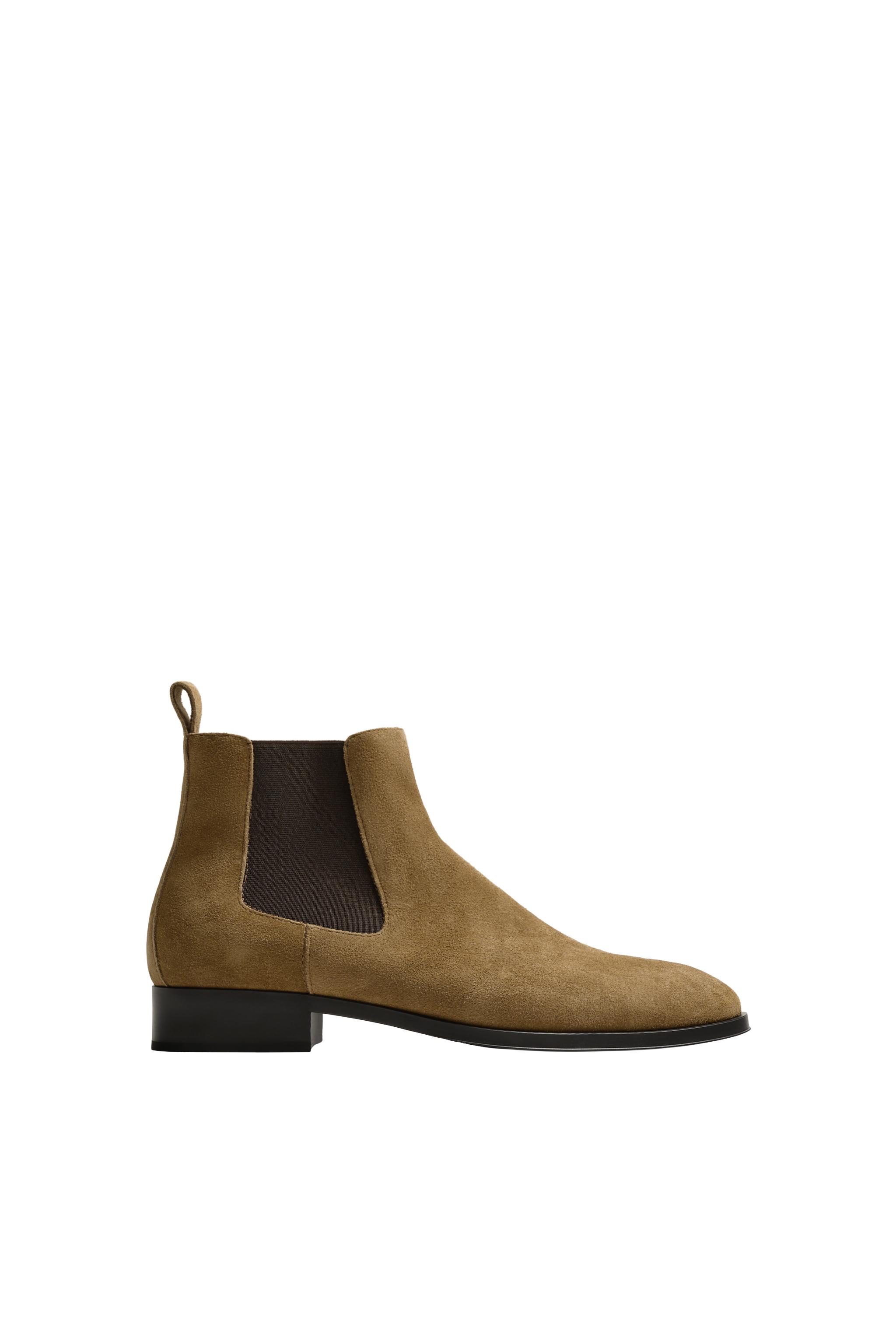 BOTA CHELSEA DE COURO - Marrom | ZARA Brasil