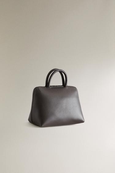 MINI SAC CUIR - Marron de Zara - Image 1