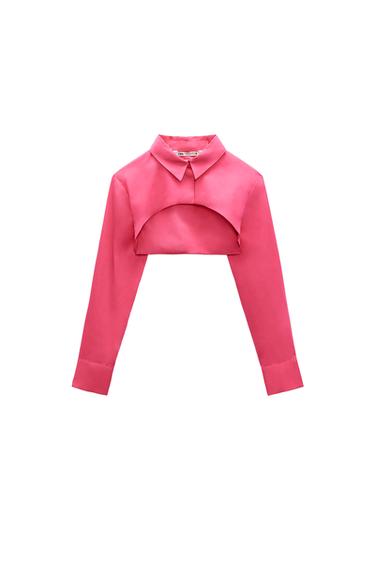 POPLIN CROPPED TOP