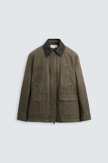 CAZADORA LAVADA COMBINADO - Tierra de Zara