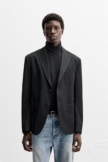 100% WOOL BLAZER - Black by Zara