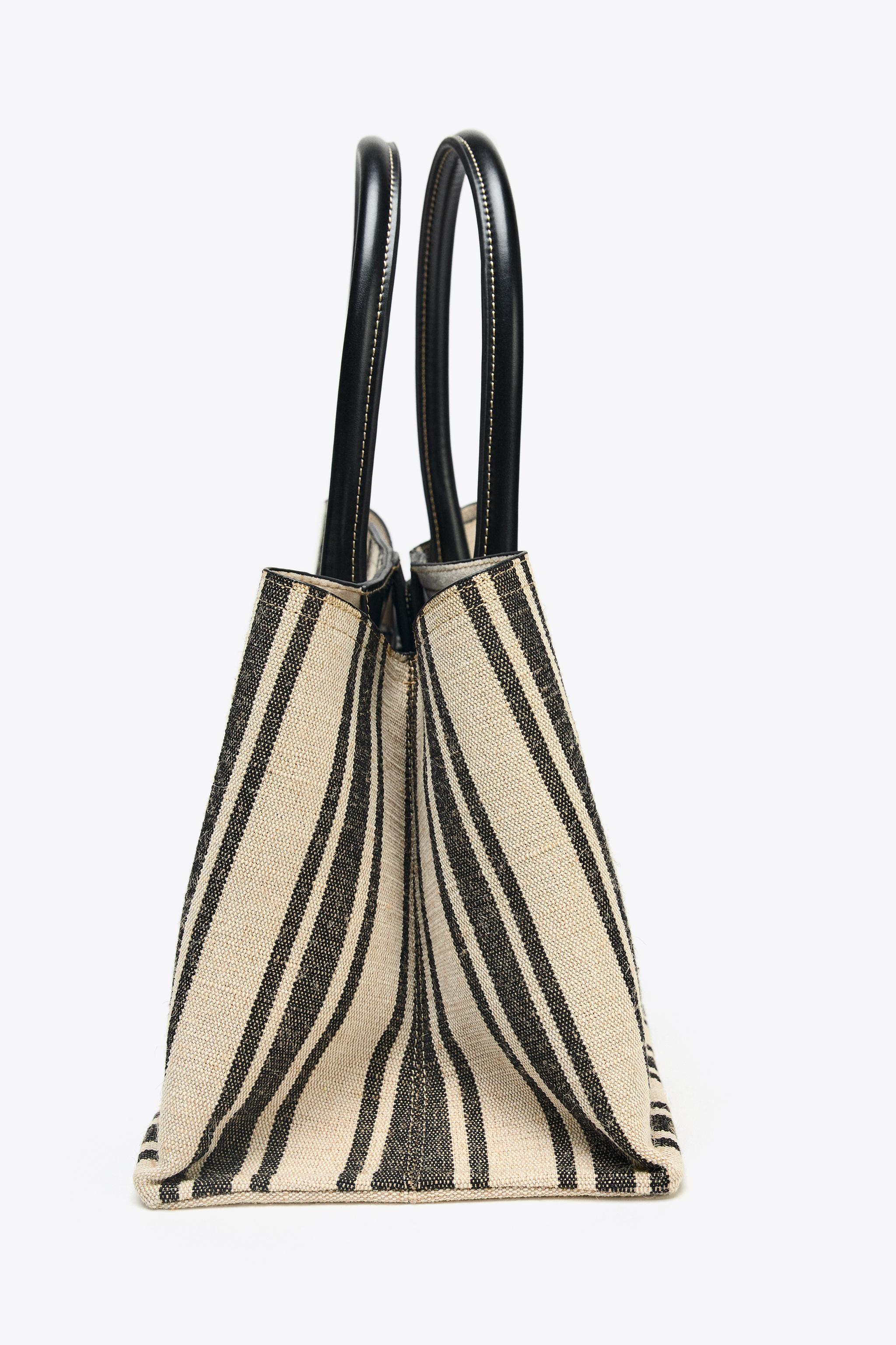 ☆ドイツ発*ZARA*新作*ストライプキャンバスバッグ/BH☆ ZARAのバッグ】がセンス抜群！ 毎日使いたい♡「キャンバス