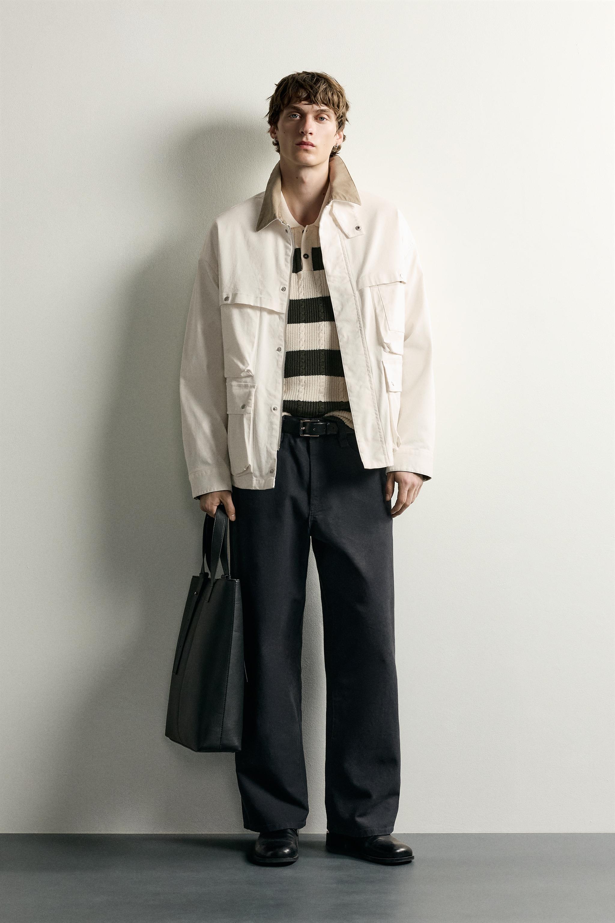 ジャケット・アウター less tailor long parka 21AW PARKA RELAX FIT COM GOLA COMBINADA - Branco-marfim | ZARA Brasil