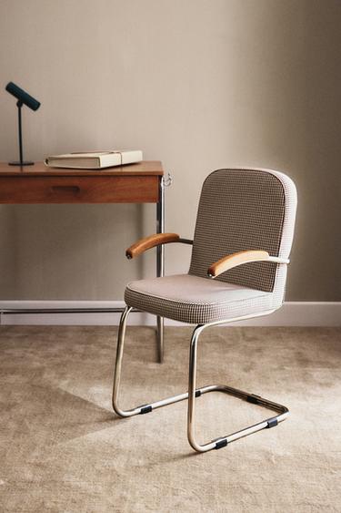CHILDREN'S VINTAGE CHROME CHAIR - Brown by Zara