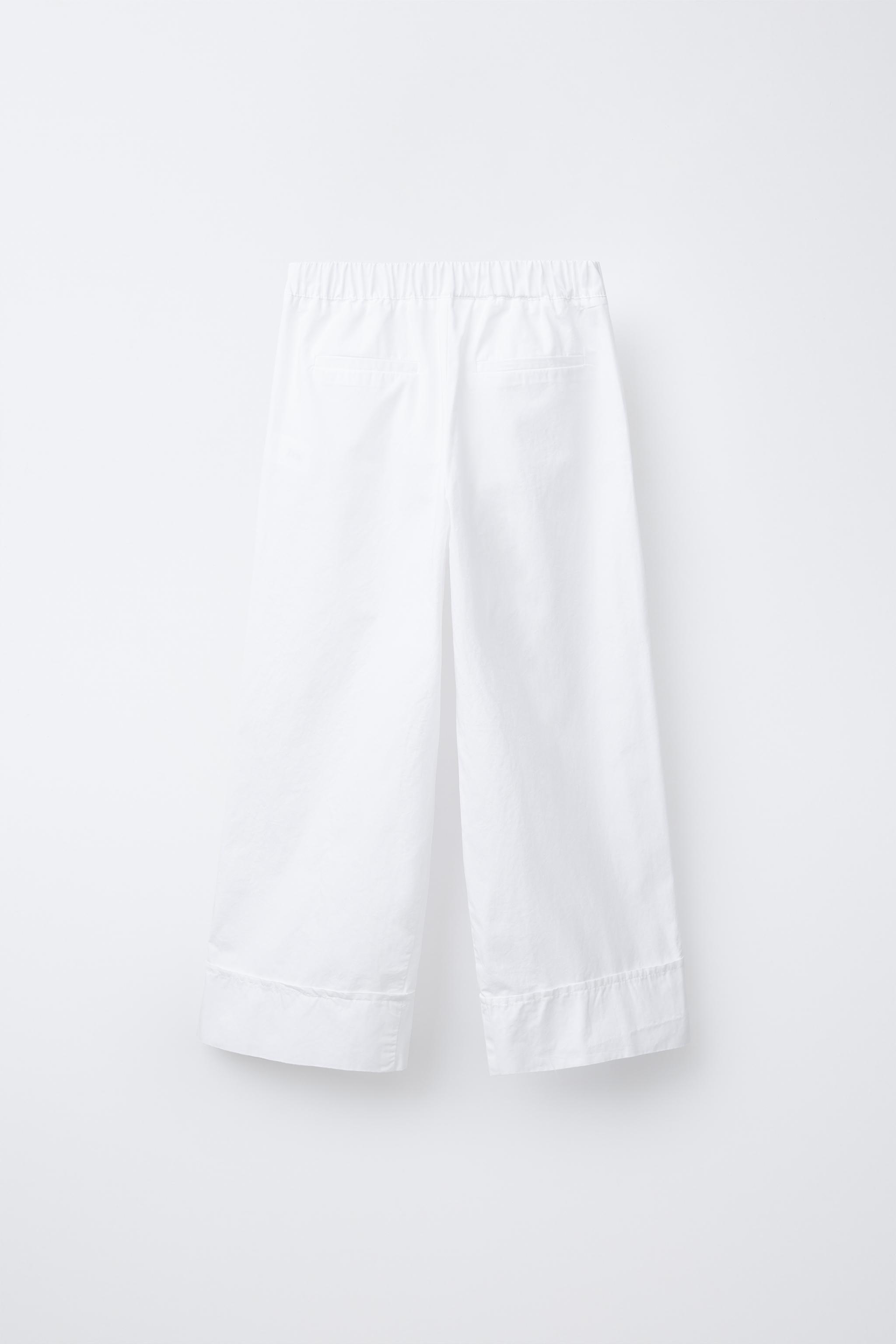JEWEL BUTTON POPLIN PANTS