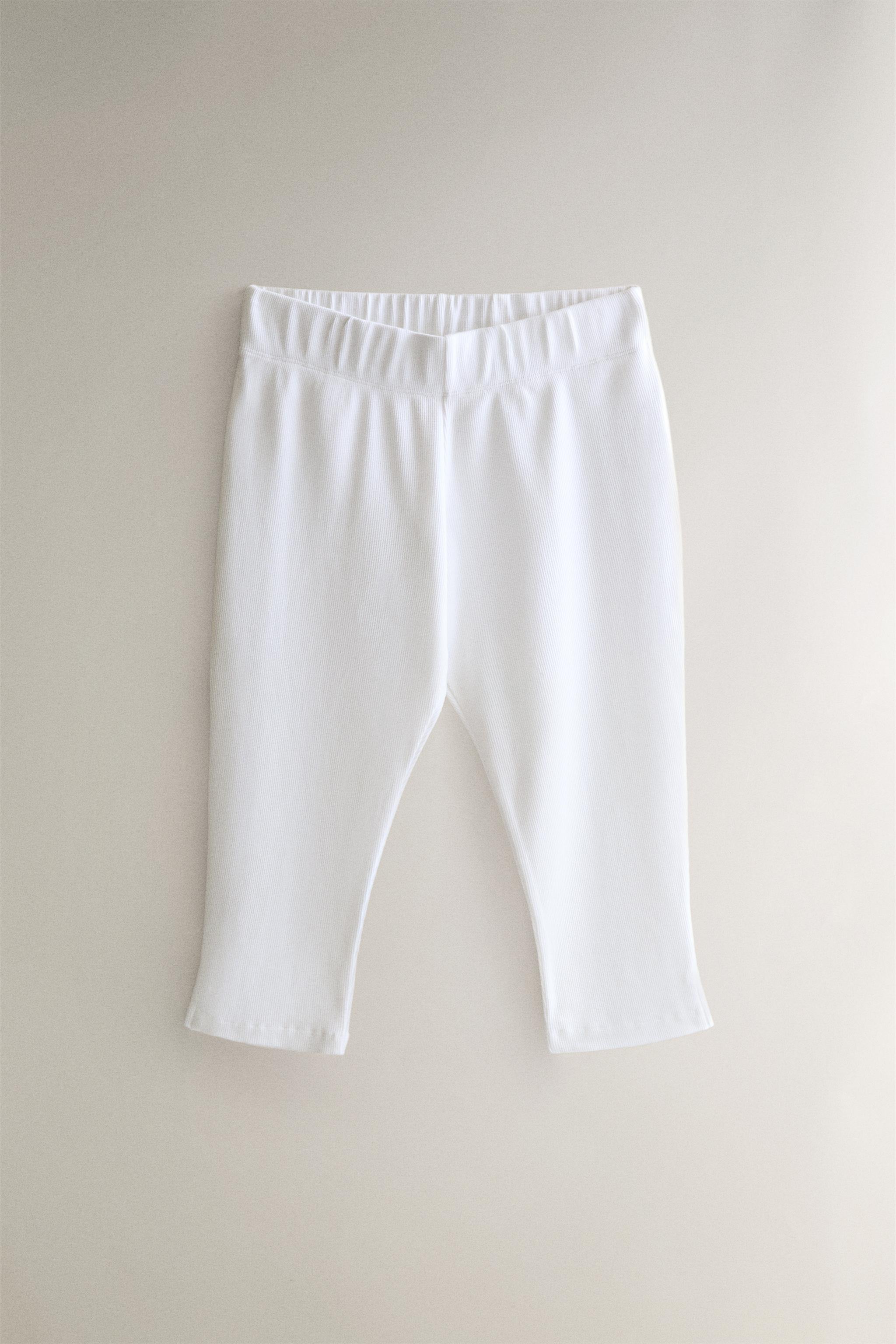 COTTON CAPRI TROUSERS — White