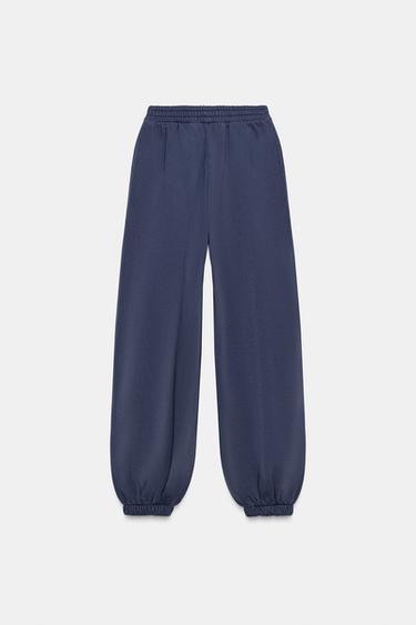 PANTALÓN JOGGER LAVADO TACHAS - Azul de Zara