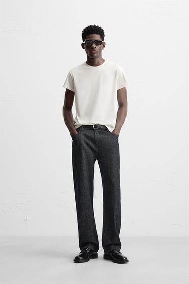 BASIC SLIM FIT T-SHIRT - White by Zara