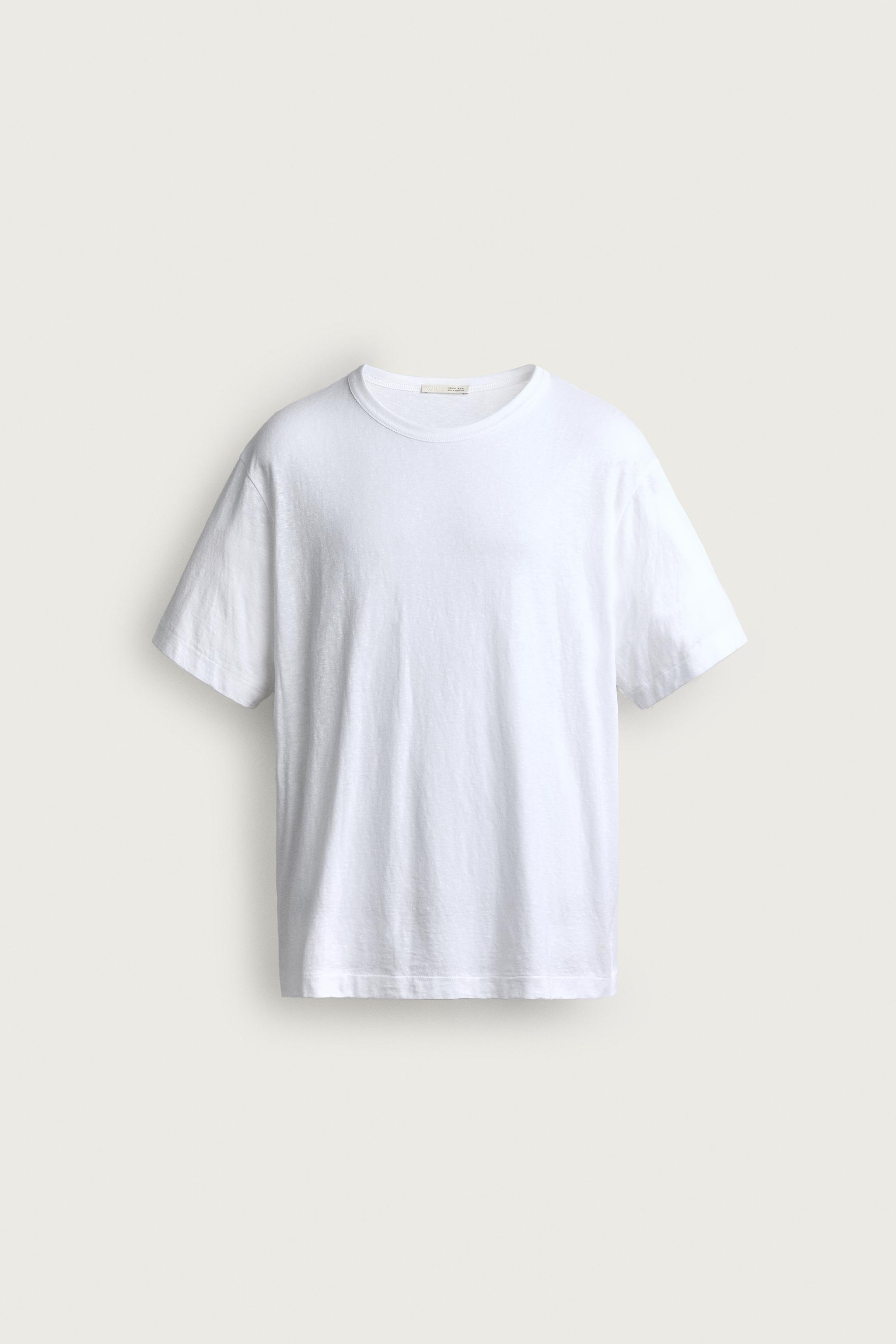 LIGHTWEIGHT REGULAR FIT T-SHIRT — Ecru