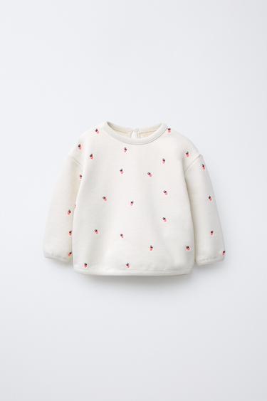 SUDADERA BORDADOS FLÚOR - Piedra de Zara